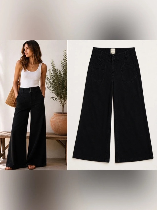 Anthropologie Pants - Maeve By Anthropologie The Junie Jean Flare Leg in Black Women's Size 32